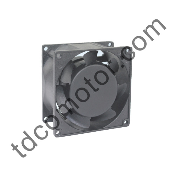 Axiální ventilátor AC 80x80x38 YZ-8038 Kuličkové ložisko s kuličkovým ložiskem